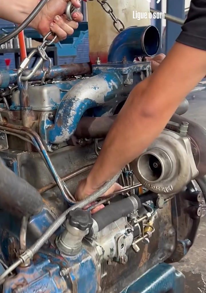 Motor MWM Sprint em teste